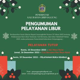 Pengumuman Libur Natal 